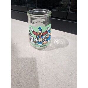 WELCH'S JELLY GLASS, MICKEY MOUSE, JELLY GLASS  # 2  LUNCH BUDDIES GREAT SHAPE